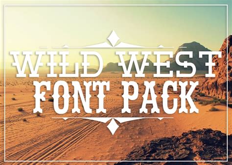 Font Monger - Wild West Font Pack