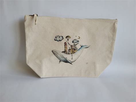 Grande Trousse En Tissu Baleine Les Petits Papiers De Flo