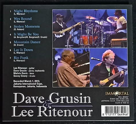 Lee Ritenor Dave Grusin Live At The Java Jazz Festival 2013 リーリトナー