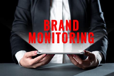 Writing Displaying Text Brand Monitoring Business Showcase Security To