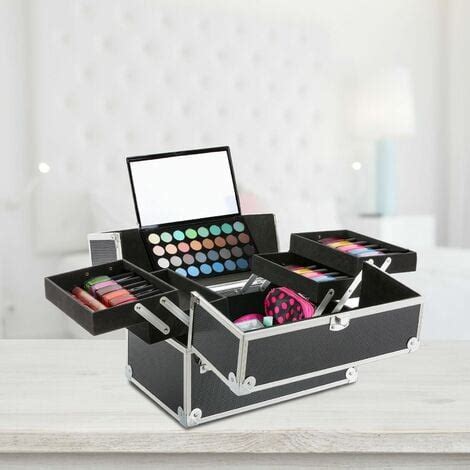 Beauty Case Valigetta Make Up Valigia Porta Trucco Portagioie Multiuso