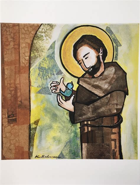 St. Francis of Assisi, Art of St. Francis, St. Francis Modern Painting ...