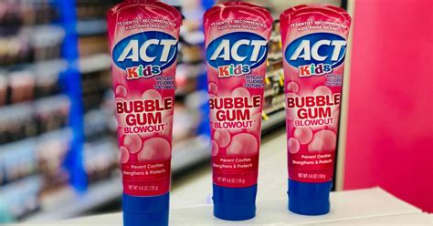 Act Kids Bubble Gum Toothpaste Only 99¢ At Walgreens In Store And Online