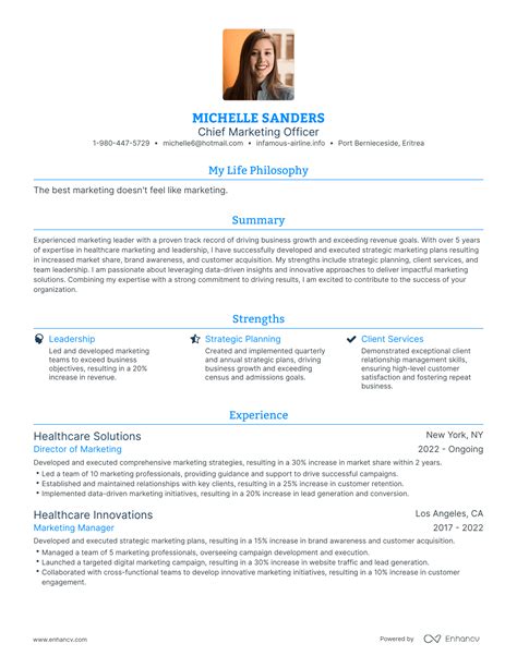 3 Chief Marketing Officer Resume Examples & How-To Guide for 2024