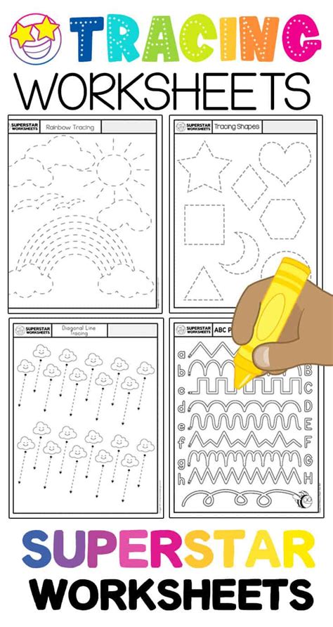 Tracing Worksheets Superstar Worksheets