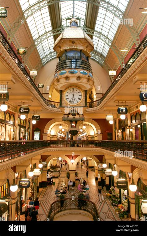 Interior of the Queen Victoria Building in Sydney Australia Stock Photo ...