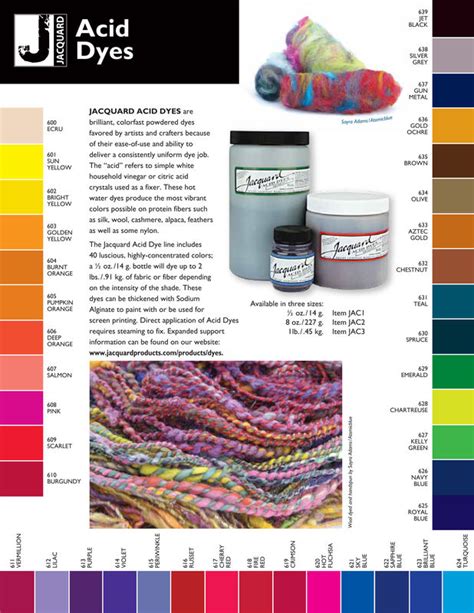 Jacquard Acid Dye, Periwinkle 615, for Wool, Silk , Feathers, Nylon, and Other Protein Fibers ...