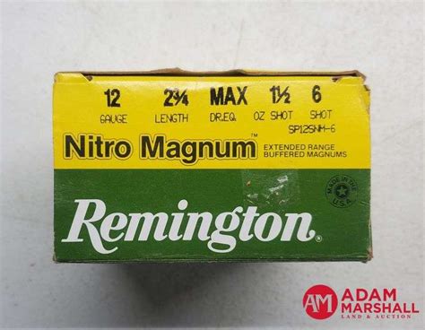 Remington Nitro Magnum 12 GA 2 3 4 6 Shot 1 X 25 Adam Marshall