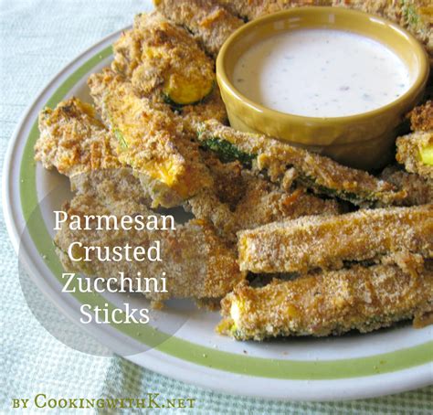 Cooking With K Parmesan Crusted Zucchini Sticks