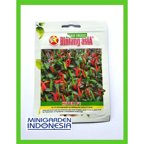 Jual Cabai Rawit Hiter Gram Pack Kecil Benih Biji Bibit Cabe Rawit