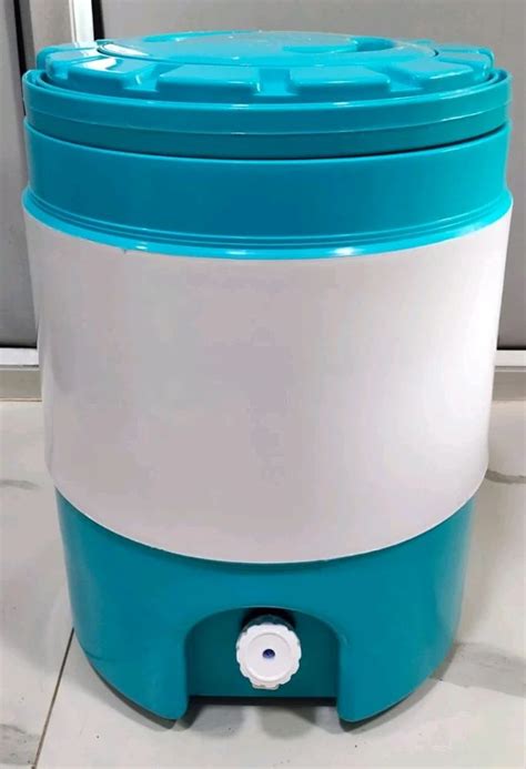 White And Blue 20 Litre PP Plastic Water Camper Cold Time 3 Hour At