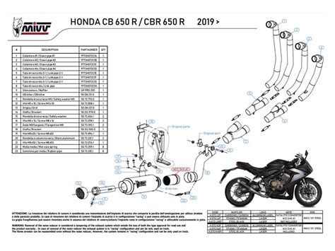 H L P Mivv Sport Gp Pro Titan Komplett Auspuff Honda Cb R