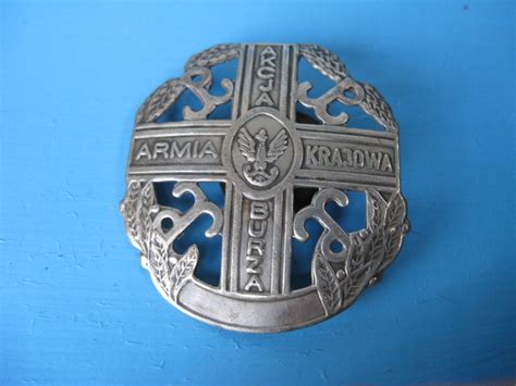 Medal Odznaka Armia Krajowa Akcja Burza Oficjalne