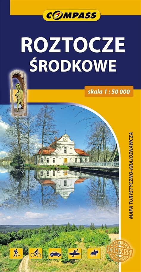 Roztocze Środkowe Mapa turystyczno krajoznawcza 1 50 000 Amazon br