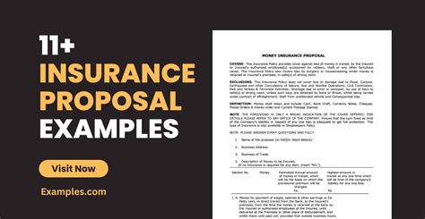 Insurance Proposal 11 Examples Format Pdf Tips