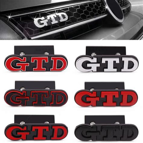 Pces D Metall Auto Front Grill Gtd Logo Hinten Stamm Golf Emblem