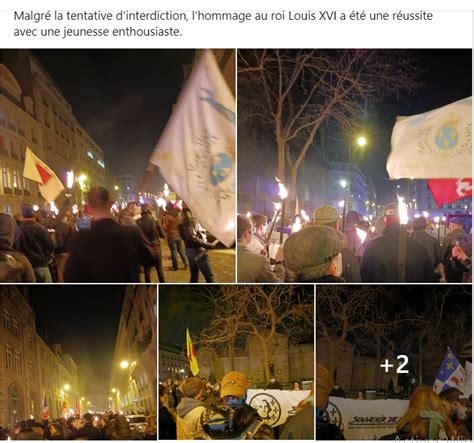 Hier soir à Paris la Marche aux flambeaux en hommage à Louis XVI