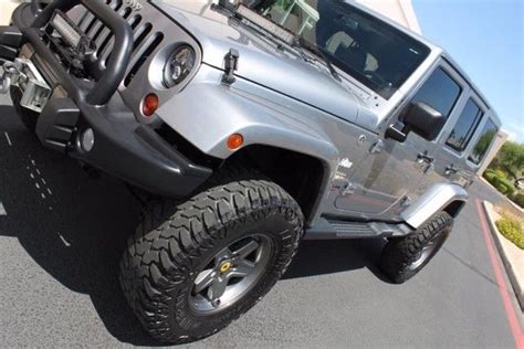 2013 Jeep Wrangler Unlimited Sahara 4x4 Modified 50439 Miles Billet Silver Metal 1c4hjweg7dl673476