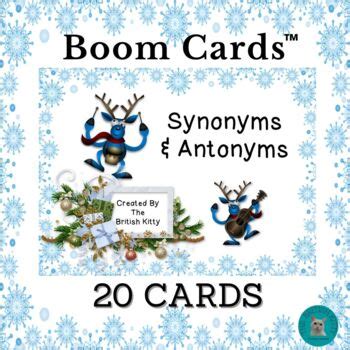 Christmas Dancing Reindeer Synonyms And Antonyms Winter Boom Cards