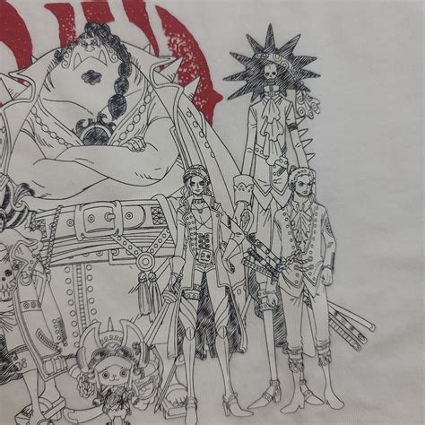 One Piece FIlm Red Movie UT Uniqlo Graphic T-shirt White Size M Anime