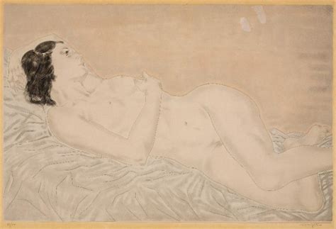 Recumbent nude from Femmes by Léonard Tsuguharu Foujita on artnet