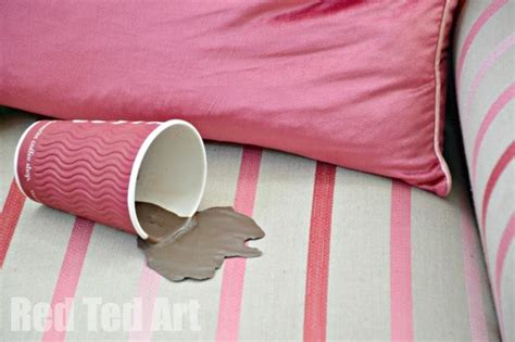 April Fools Day Pranks - DIY Spilled coffee - Red Ted Art's Blog