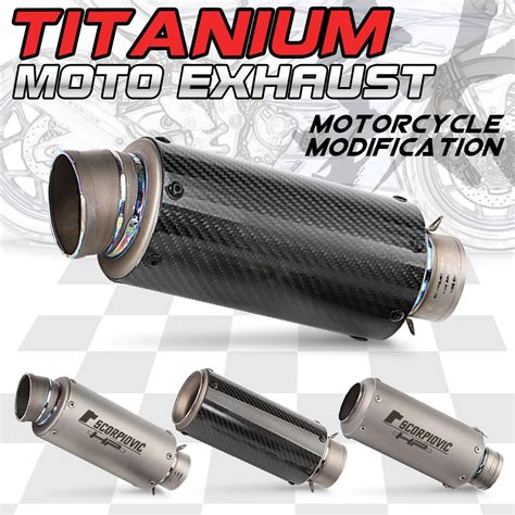 Inlet Mm Mm Motorcycle Exhaust Pipe Muffler Db Killer Project