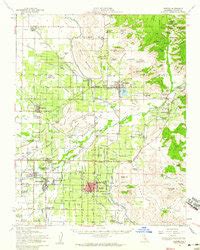 Map of Exeter, CA in 1952 | Pastmaps