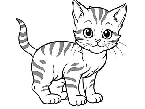 Bengal Cat Coloring Fun Coloring Page