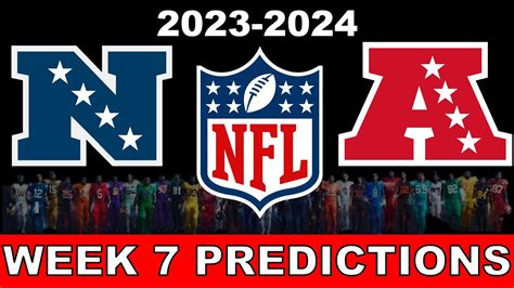 Nfl Week 7 Game Predictions 2023 Predicting Every Matchup Youtube