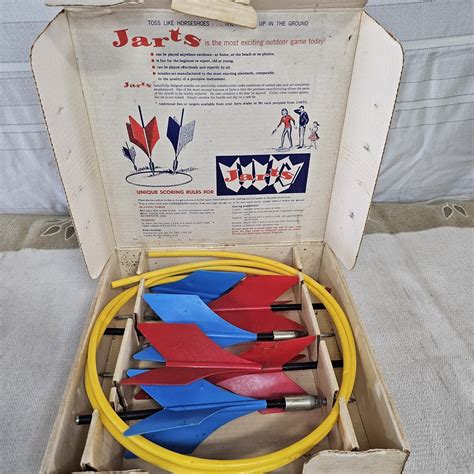 Blazing Auctions Jarts Vintage Lawn Darts Set In Original Box