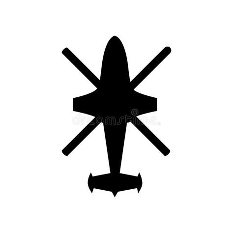 Icono Del Vector Del Helicóptero Signo De Ilustración De Avión