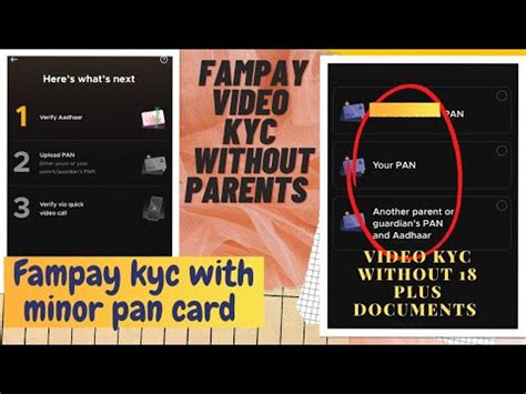 Fampay Video Kyc Without Parents Fampay Re Kyc Fampay Aadhar Card