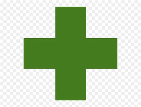 Green Christian Cross Clip Art