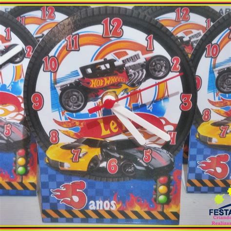 Relógio Centro de Mesa Premium Hot Wheels Elo