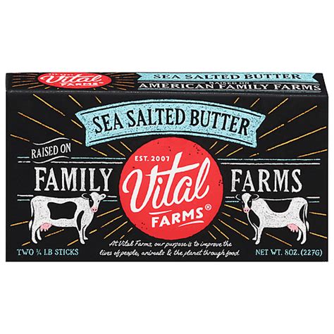 Vital Farms Butter Sea Salted 2 Ea Butter Margarine Donelan S