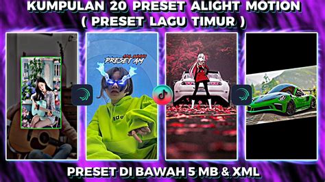 Kumpulan Preset Base Alight Motion Jedag Jedug Lagu Timur Viral