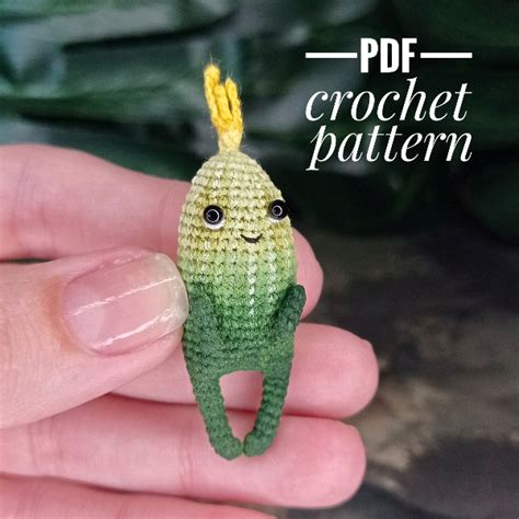 PDF Crochet Pattern Jolly Cucumber Crochet Miniature Patte Inspire