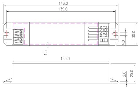 Emergency Output 2w 20v300v Dc Emergency Driver For Led Tube Sanforce