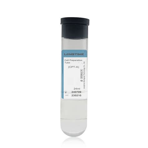 Tubo de extracción para plasma rico en plaquetas LT CPT 24ml Zhuhai