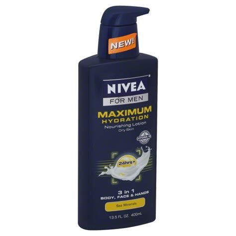 Nivea For Men Maximum Hydration Nourishing Lotion Sea Minerals