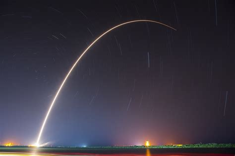 SpaceX Stars Rocket Long Exposure Falcon 9 Nature Space HD