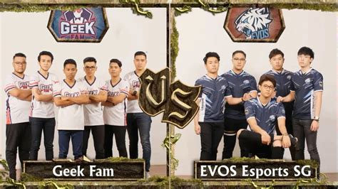 Geek Fam Vs Evos Esports Sg Grand Finals Game Sg Mobile Legends