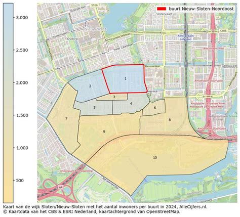 Buurt Nieuw Sloten Noordoost Gemeente Amsterdam In Cijfers En