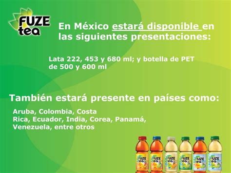 Coca Cola Presenta Fuze Tea Ppt