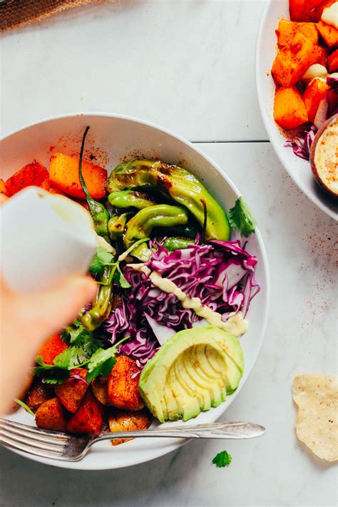 Butternut Squash Bowl With Jalapeño Queso Minimalist Baker Recipes