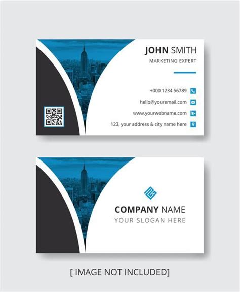 Premium Vector | Clean Blue Business Card Design Template | Blue ...