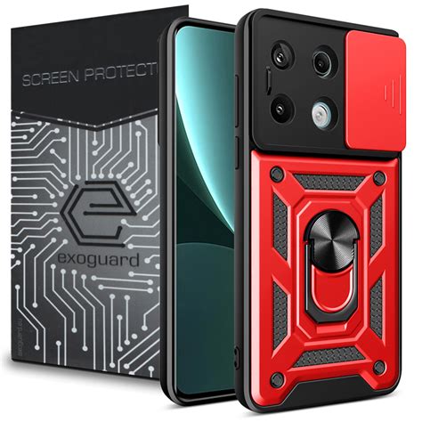 Etui Exoguard Camshield SzkŁo Xiaomi Redmi Note 13 Pro 5g Poco X6 5g Pancerne Case