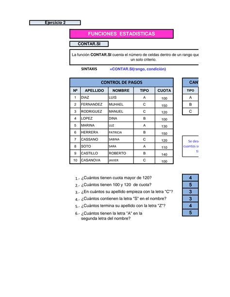 SOLUTION Semena 4 Excel Excel De Funciones Estad Sticas Studypool