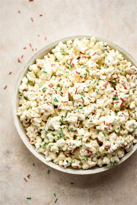 Super Easy Christmas Popcorn • Salt And Lavender